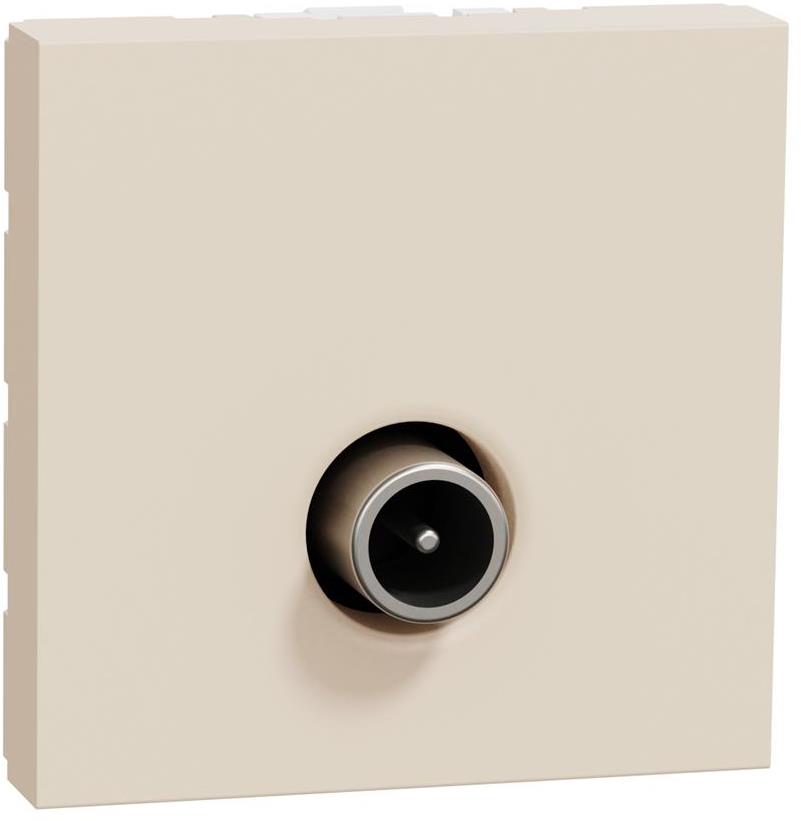 Розетка TV тип коаксиал 1.5dB 2 мод. цвят Крем Unica SE