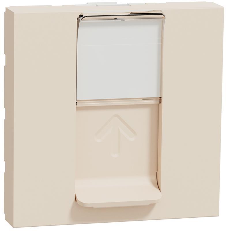 Розетка RJ45 UTP cat.6 S-One 2 мод. цвят Крем Unica SE