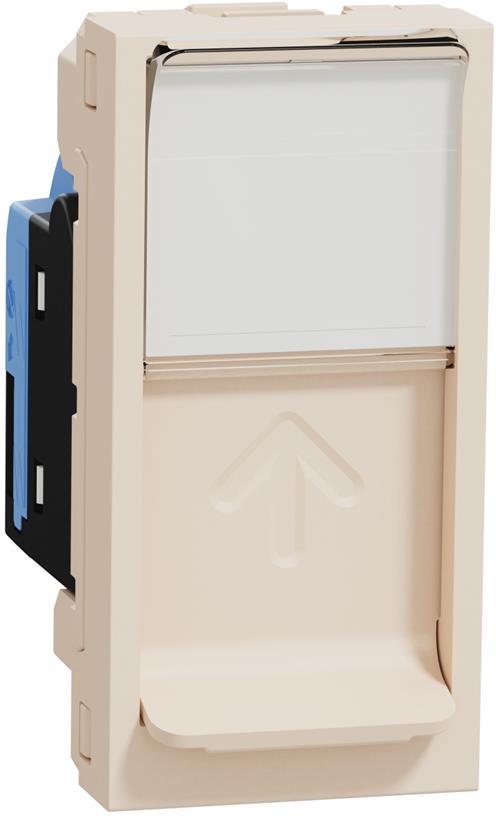 Розетка RJ45 UTP cat.5e S-One 1 мод. цвят Крем Unica SE