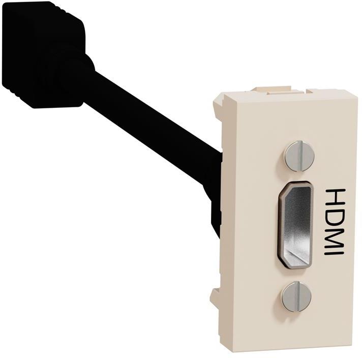 Розетка HDMI с кабел 15см. 1 мод. цвят Крем Unica SE