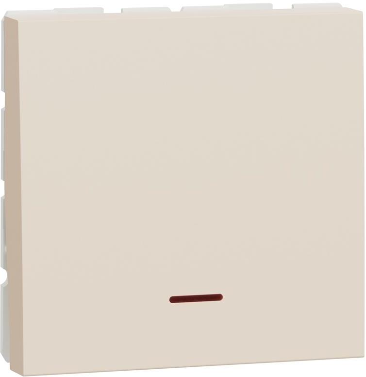 Двуполюсен ключ 32А с индикатор 2 мод. цвят Крем Unica SE