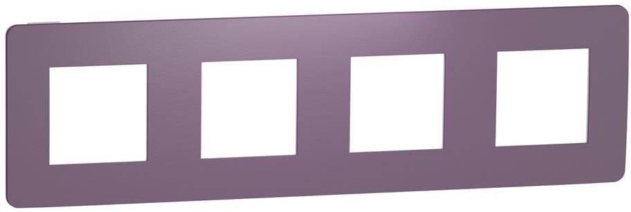 Лицева рамка 4х цвят Люляк / Бял Unica Studio Color SE /до изчерпване/