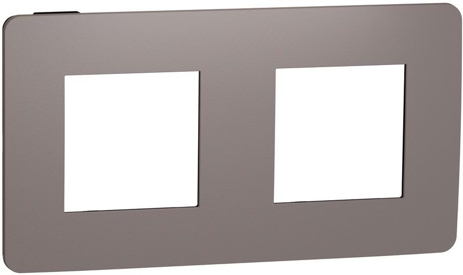 Лицева рамка 2х цвят Шоколад / Антрацит Unica Studio Color SE /до изчерпване/