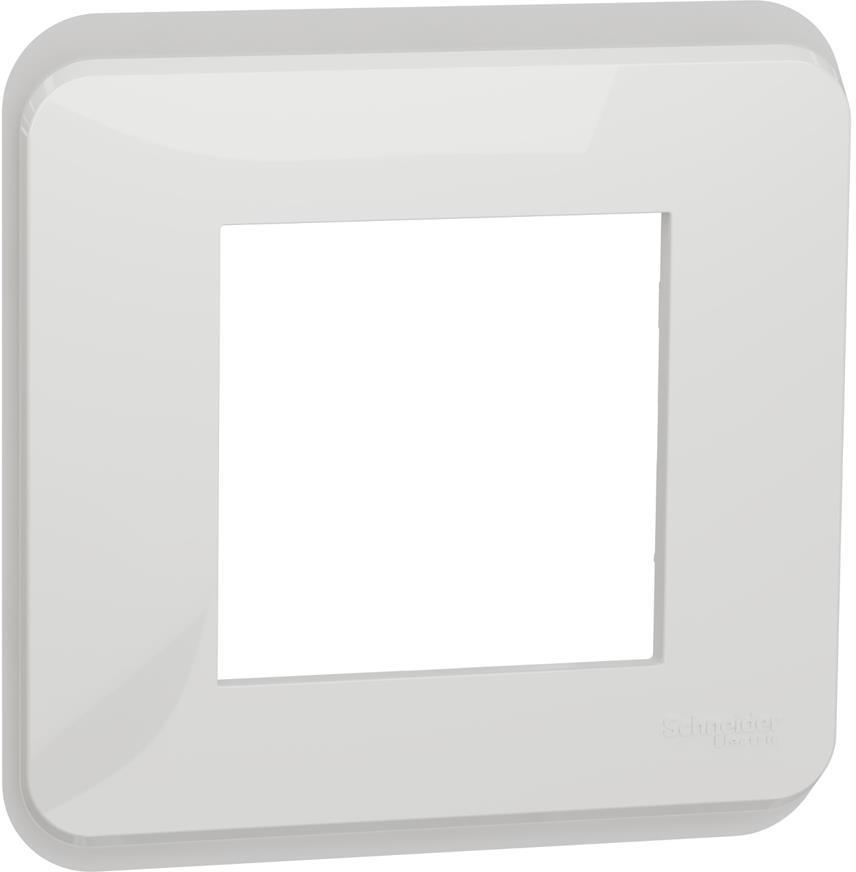 Лицева рамка 1х цвят Бял Unica Pro SE