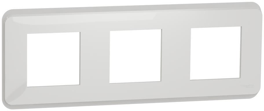 Лицева рамка 3х цвят Бял Unica Pro SE