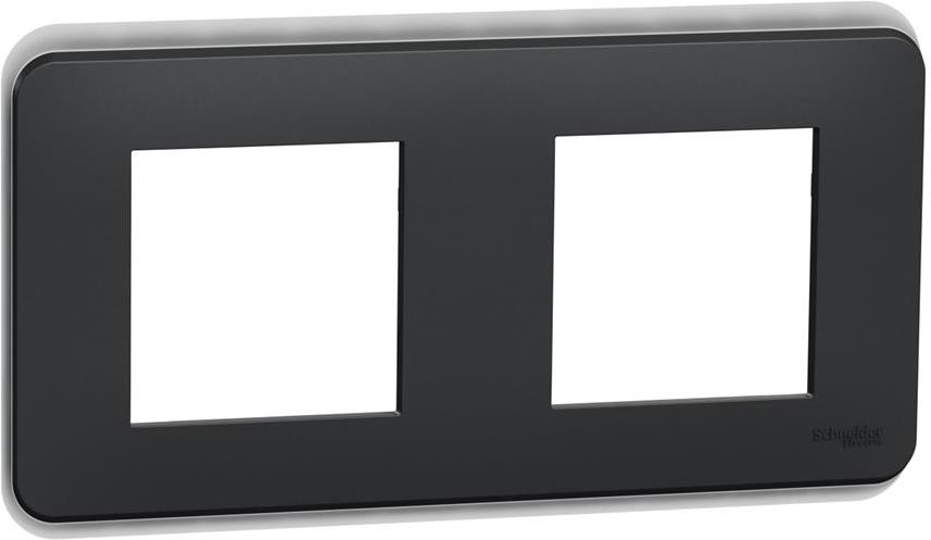 Лицева рамка 2х цвят Антрацит Unica Pro SE