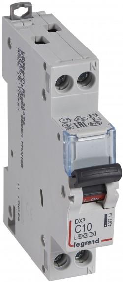Автоматичен прекъсвач DX3 1P+N 10A крива С 6kA Legrand