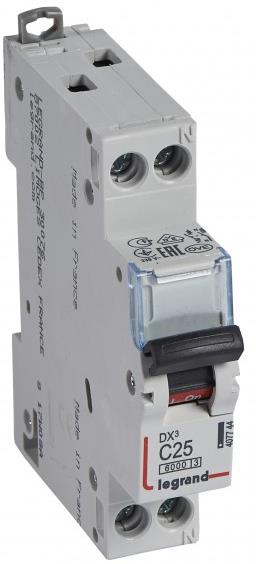 Автоматичен прекъсвач DX3 1P+N 25A крива С 6kA Legrand