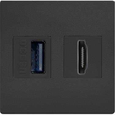 Модул IMP с 1х USB 3.0 и 1х HDMI цвят Черен, ABL