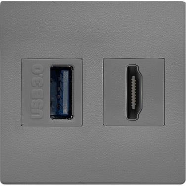 Модул IMP с 1х USB 3.0 и 1х HDMI цвят Сив, ABL