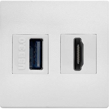 Модул IMP с 1х USB 3.0 и 1х HDMI цвят Бял, ABL