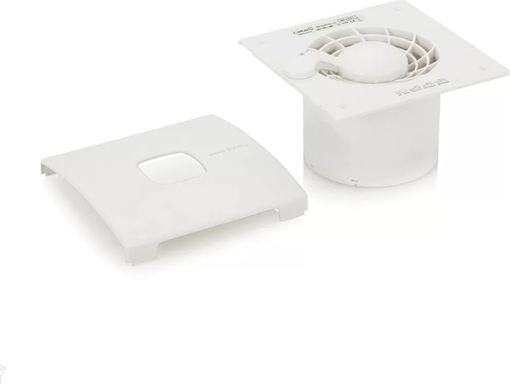 Вентилатор SILENTIS10 ф100мм, цвят Бял, 98м3/ч, 15W, 37dB комплект с клапа CATA