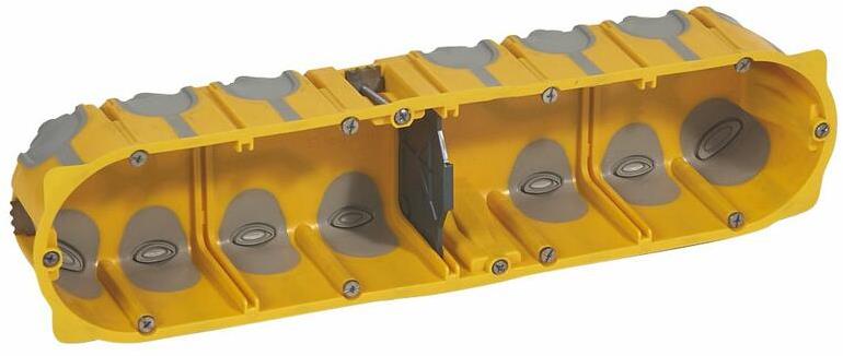 Конзолна кутия за гипсокартон 8/10 мод. дълбочина 50мм ECOBatibox с гумени мембрани Legrand /до изчерпване/