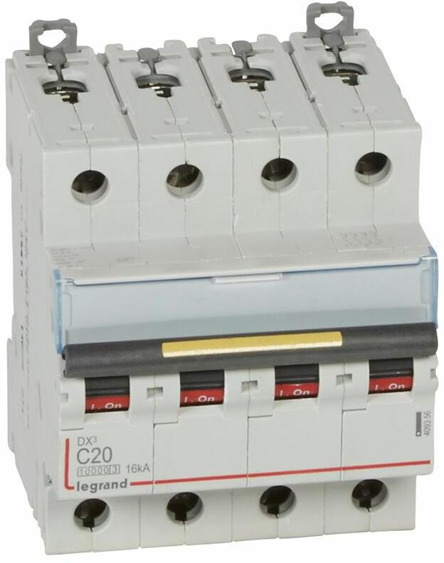 Автоматичен прекъсвач DX3 4P 20A крива С 10kA 4 мод. Legrand
