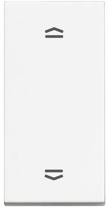 Бутон за щори 1 мод. 10A цвят Бял Classia Bticino