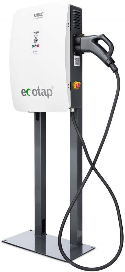 Зарядна станция за стена DC 30kW, 3x400VAC+N 3x50A, с кабел CCS, IP54 IK10, RFID 3G, Ecotap