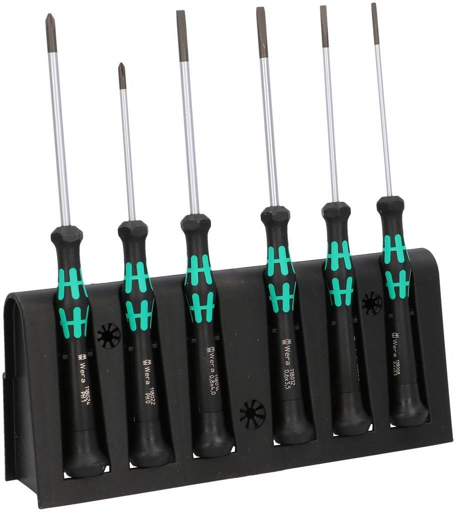 Комплект отвертки, 4х шлиц и 2х PH, 2035/6B Kraftform Micro Wera