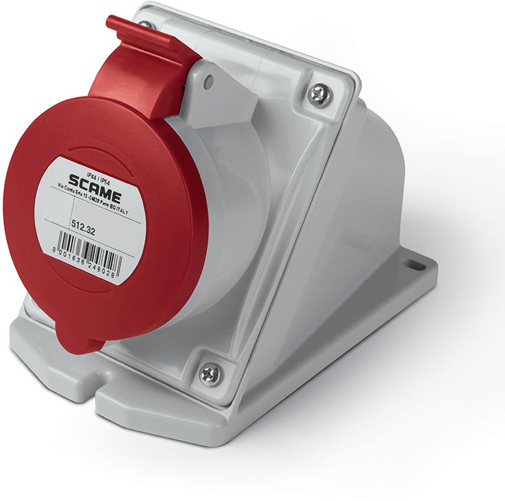 Промишлен контакт 3P+Е 32A IP44 серия Optima Scame