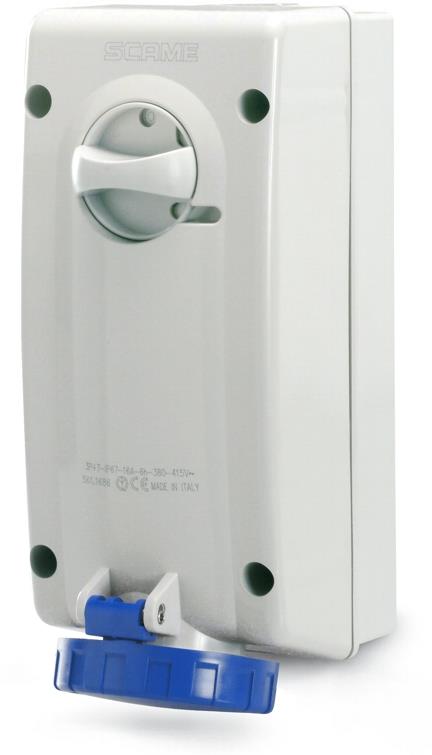 Промишлен контакт 2P+Е 16A IP66/67 с механична блокировка серия Advance 2 Scame