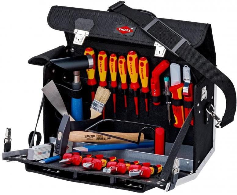 Комплект в куфар Classic с 23 бр. инструменти VDE 1000V за електротехници, Knipex