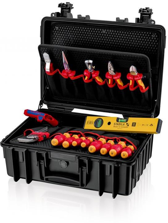 Комплект в куфар Robust23 Start с 24 бр. инструменти VDE 1000V за електротехници, Knipex