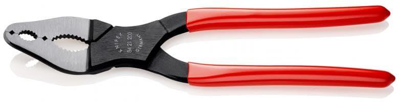 Клещи извити конусни, червена ръкохватка 200мм, Knipex