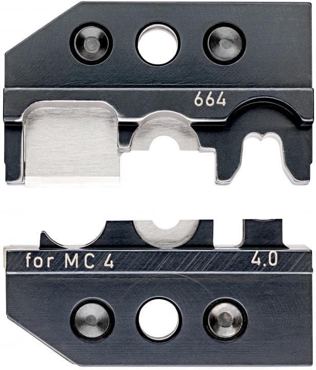 Челюсти CrimpSystem за кримпване на MC4 конектори за соларни кабели 4мм2, заголване и рязане, Knipex