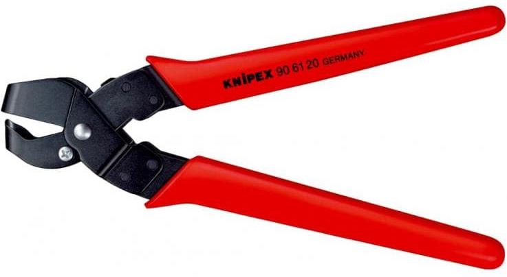 Перфоратор за ламарина, полиран, 20x29мм, червена ръкохватка 250мм, с отваряща пружина, Knipex