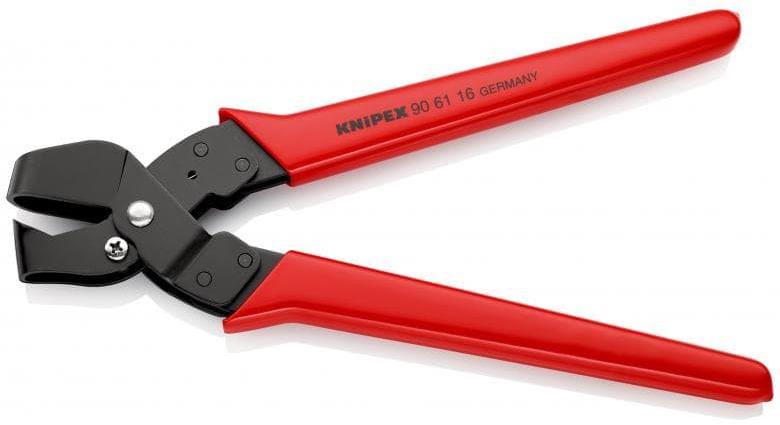 Перфоратор за ламарина, полиран, 16x32мм, червена ръкохватка 250мм, с отваряща пружина, Knipex