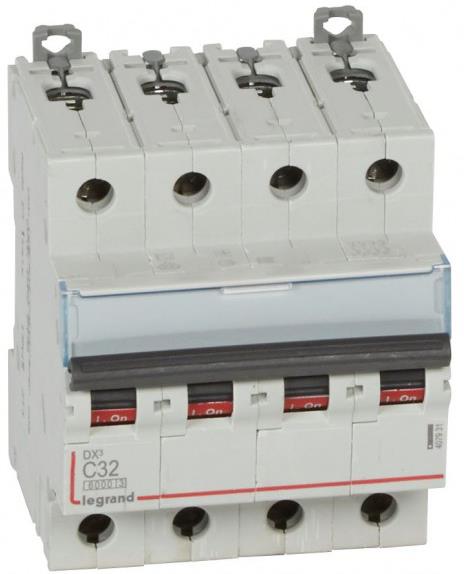 Автоматичен прекъсвач DX3 4P 32A крива С 6kA Legrand