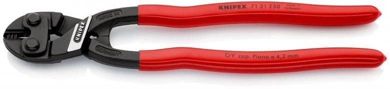 Клещи болторези CoBolt с водещ ръб, червена ръкохватка 250мм, Knipex