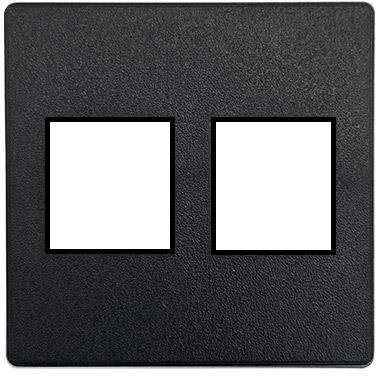 Модул IMP за 2х Keystone цвят Черен, ABL