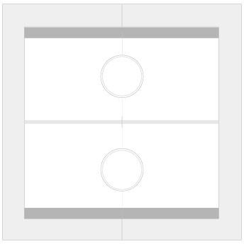 Модул IMP с 2х кабелен изход Ф10мм цвят Бял, ABL