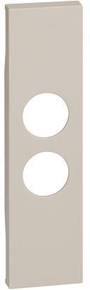Лицев панел за двойна TV розетка и индикатори, 1 мод. цвят Крем Living Now Bticino