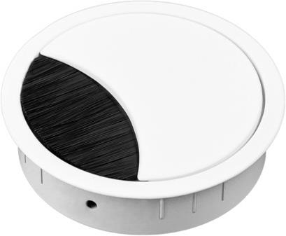 Мебелен громет LOOP ROUND Ф80мм, цвят Бял, Bachmann