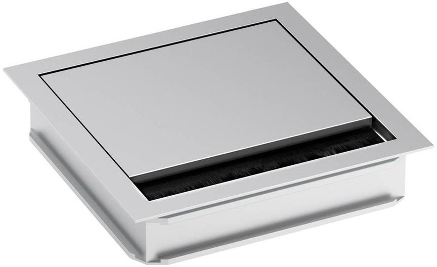 Мебелен громет LOOP SQUARE 120x120мм, цвят Сребро, Bachmann