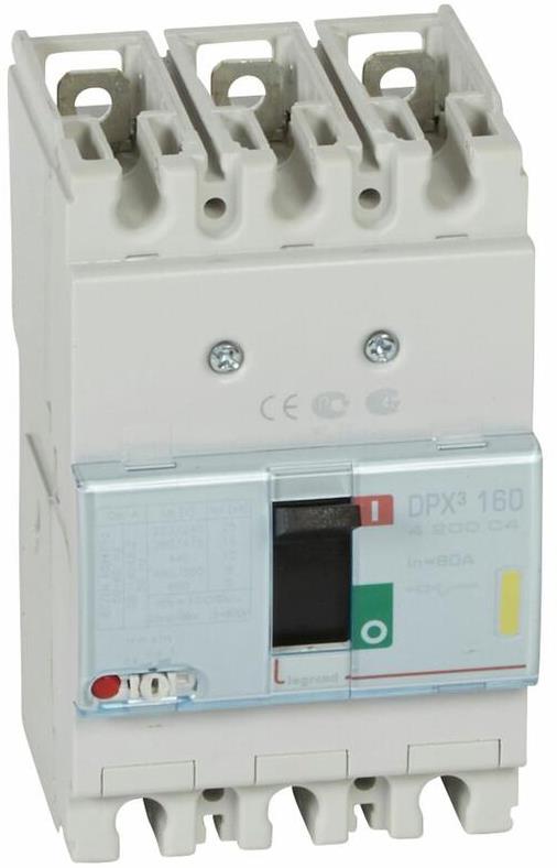 Автомат DPX3 160 TM 3P 80A 16кА регулируем (In x 0.8...1) Legrand