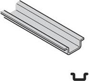 DIN шина 15х5.5х1мм ТЪНКА перфорирана поцинкована линеен метър /2м разфасовка/ Scame