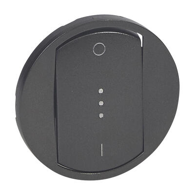 Лицев панел за двуполюсен ключ, с индикация, цвят графит Celiane Legrand /до изчерпване/