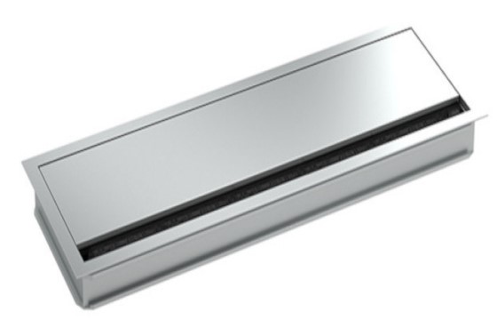 Мебелен громет LOOP SQUARE 120x360мм, цвят Сребро, Bachmann