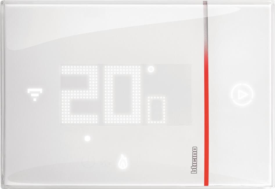 Термостат Smarther 2 с вградено Wi-FI за вграден монтаж БЯЛ Bticino with Netatmo