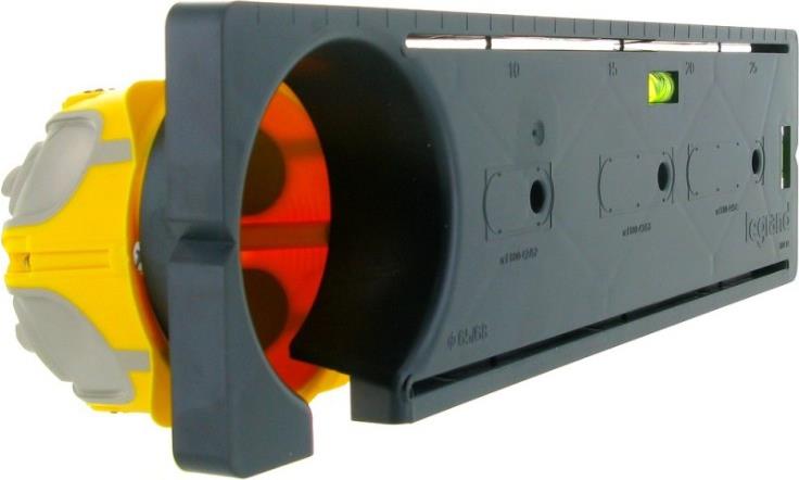 Шаблон за групиране на конзолни кутии Batibox, с нивелир, Legrand