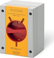 Пакетен прекъсвач Y1 20A 3P I-0 в кутия 110x150x87mm IP66 Isolators Scame