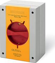 Пакетен прекъсвач Y2 63A 4P I-0 в кутия 160x220x115mm IP66 Isolators Scame