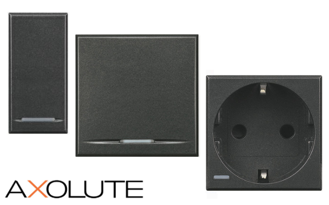 Антрацит механизми - HS Axolute Bticino