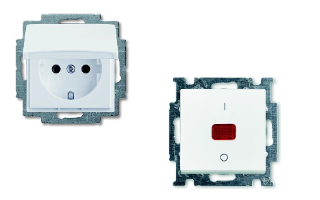 Бели механизми и лицеви панели  Basic 55 ABB