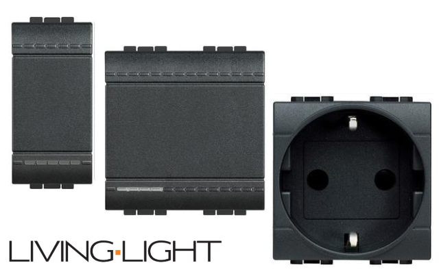 Антрацит механизми LL Bticino