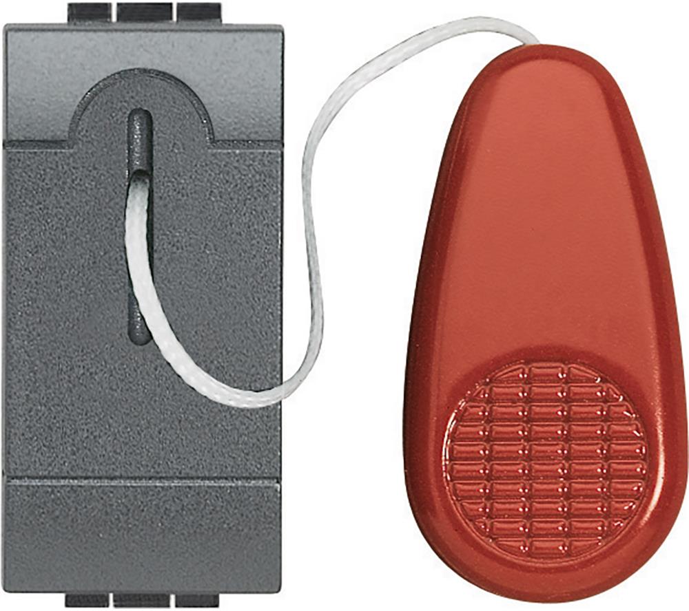 Бутон с шнур 1 мод. 10A цвят Антрацит LL Bticino