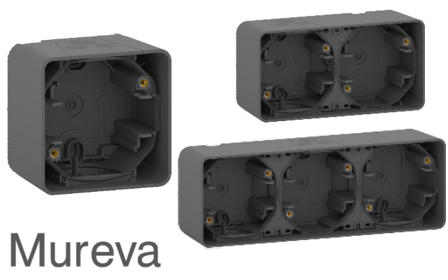 Антрацит конзоли за открит монтаж Mureva SE