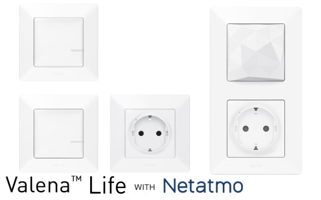 Бели механизми Valena Life с Netatmo